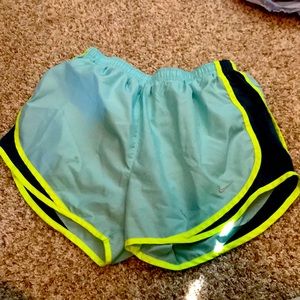 blue nike running shorts
